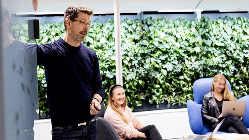 Above: Timo Tiainen, Marjut Kinnari and Mari Harju