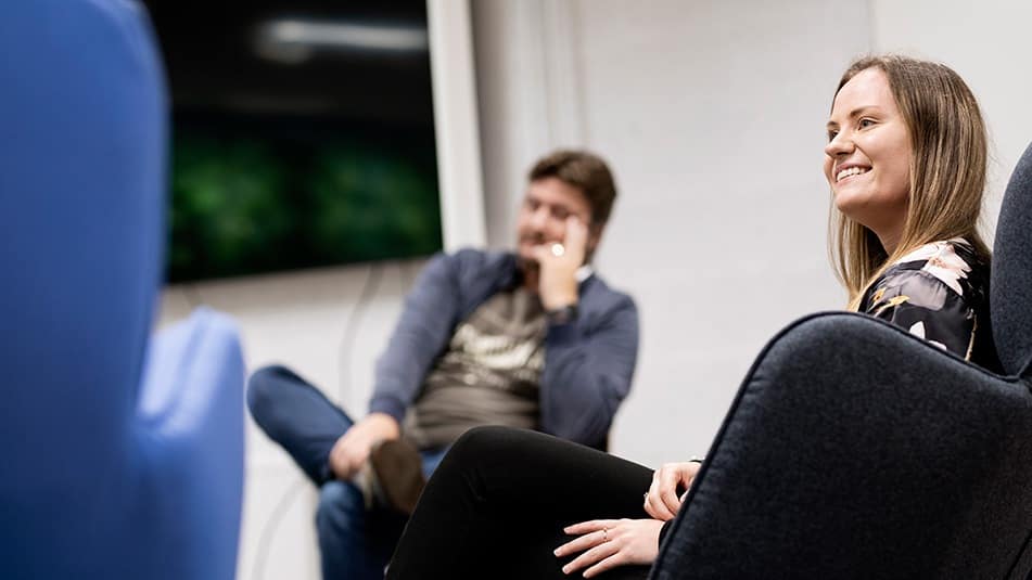 Above: Ville Nore (in the background) and Etti Seppä