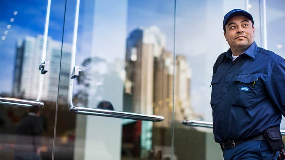 KONE helps customers achieve their carbon emissions targets, with solutions for green building and for extending the lifetime of equipment.