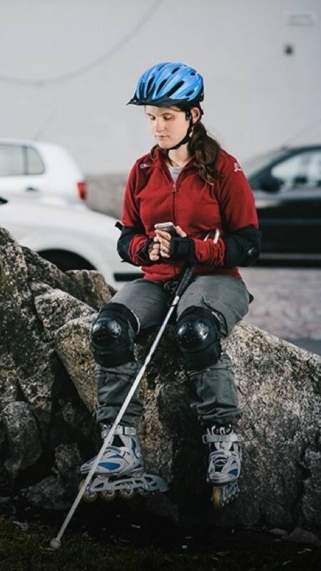 Hyödynnä KONEen kumppanien kehittämiä ratkaisuja, kuten BlindSquare sovellusta